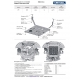 ащита картера+КПП+ комплект крепежа Rival, Алюминий для JAC JS6 2022-г.в.; 1,5