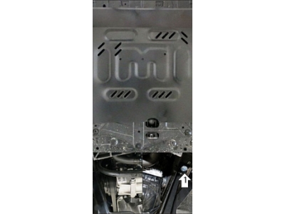 Защита картера двигателя и КПП (1,5 мм, сталь) для JAC JS6 2022-н.в.