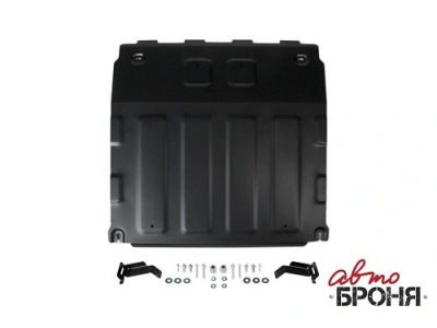 Защита картера + КПП + комплект крепежа, АвтоБРОНЯ, Сталь для Jac S7 2020-, V - 1.5