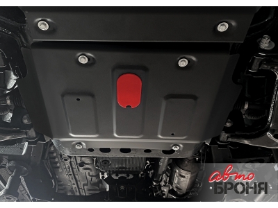 Защита картера (сталь) для JAC T9 2024-н.в. (V - 2.0; АКПП, полный)