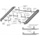 Порог-площадка "Black" F180ALB + комплект крепежа для Jaecoo J7 2023-н.в.