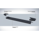 Порог-площадка "Black" F180ALB + комплект крепежа для Jaecoo J7 2023-н.в.