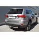 Фаркоп с нержавеющей накладкой для Jeep Grand Cherokee IV WK2 2014-2021 съемное крепление шара под американский квадрат