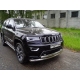 Защита передняя нижняя (двойная) 76,1/75 мм ТСС для Jeep Grand Cherokee IV Рестайлинг 2013 – 2022