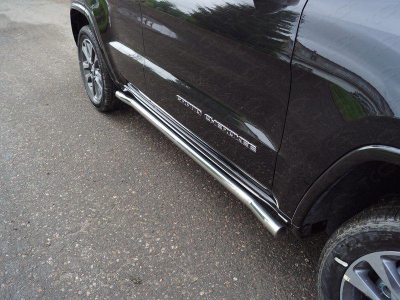 Пороги труба 60,3 мм ТСС для Jeep Grand Cherokee IV Рестайлинг 2013 – 2022