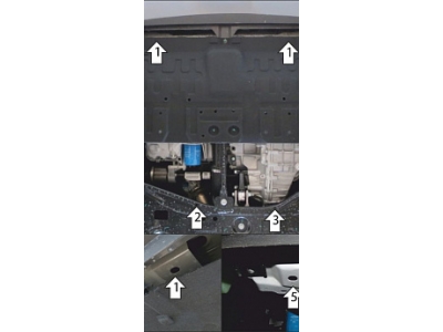 Защита картера двигателя и КПП (1,5 мм, сталь) для Jetour X90 Plus 2023-н.в.
