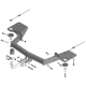 Фаркоп для Jetour X90 Plus 2021-н.в. крепление шара на двух болтах
