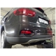 Фаркоп с хромированной накладкой для Kia Sorento Prime 2015-2020, Hyundai Santa Fe 2018-2021 съемное крепление шара под американский квадрат