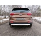 Защита заднего бампера овальная 75х42 мм ТСС для Kia Sportage 2016-2018