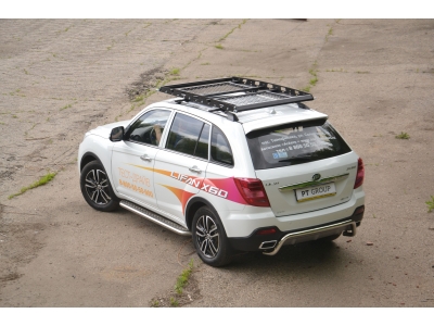 Защита порогов с алюм. площадкой d=51 мм (НПС) для Lifan X60 2012-2021