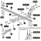 Фаркоп для Lada Niva Legend 2020-н.в., Lada Niva 4x4 Urban 2014-2020, Lada 4x4 2006-2020, Lada Niva 1995-2006 съемное крепление шара под американский квадрат