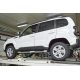 Защита порогов с накладками d=63 мм ИСКРА (ППК) для Lada Niva Travel 2021-н.в., Lada Niva 2020-2021, Chevrolet Niva 2009-2020