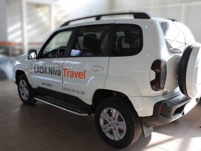 Пороги с листом d-53 Технотек для Niva Travel 2020 – н.в.