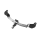 Фаркоп с нержавеющей накладкой для Toyota Land Cruiser 200 2007-2021, Lexus LX 2016-2022 съемное крепление шара под американский квадрат