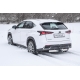 Фаркоп с нержавеющей накладкой для Lexus NX 2014-2021 съемное крепление шара под американский квадрат