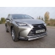 Защита передняя овальная 75-42 мм ТСС для Lexus NX-300h 2014-2017