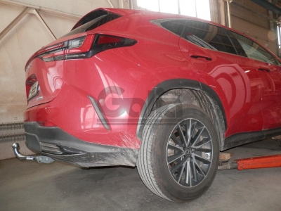 Фаркоп оцинкованный для Lexus NX350H 2022-н.в., Lexus NX450H 2022-н.в. быстросъемное крепление шара