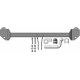 Фаркоп с оцинк. шаром Mini Countryman 2017-2024, Mini Clubman 2015-2024, BMW X2 F39 2018-2024, BMW X1 F48 2015-2022, BMW 2-Series Active Tourer F45 09/2014-2021, BMW 2-Series Gran Tourer F46 05/2015-2021 крепление шара на двух болтах
