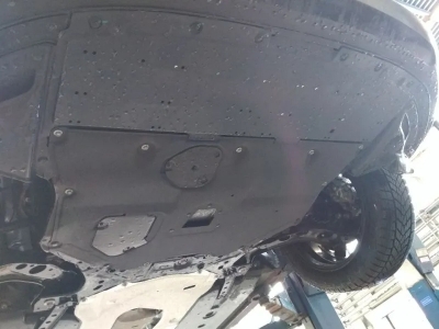 Защита картера двигателя, КПП (2 мм, сталь) для Mazda 3 2019-н.в. (V = 1.5T AT FWD), Mazda CX-30 2021-н.в. (V = 2.0 AT)
