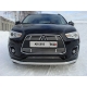 Защита переднего бампера 60 мм ТСС для Mitsubishi ASX 2013-2016