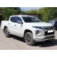 Защита переднего бампера двойная d-76 с доп.накладками Технотек для Mitsubishi L200 2019 – н.в.