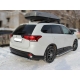 Защита заднего бампера радиусная двойная d-60+43 Технотек для Mitsubishi Outlander 2018-2021