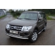 Защита передняя двойная 76-42 мм ТСС для Mitsubishi Pajero 4 2011-2014