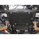 Защита КПП и РК (2,5 мм, сталь) для Mitsubishi L200 Triton 2015-2023 (V = 2.4TD MT/AT), Mitsubishi Pajero Sport III 2016-н.в. (V = 2.4TD MT/AT; 3.0 MT/AT Super Select