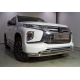 Защита передняя нижняя (двойная) 76,1/42,4 мм ТСС для Mitsubishi Pajero Sport III Рестайлинг 2019 – н.в. 