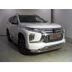 Защита передняя нижняя (двойная) 76,1/42,4 мм ТСС для Mitsubishi Pajero Sport III Рестайлинг 2019 – н.в. 