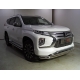 Защита передняя нижняя (двойная) 76,1/60,3 мм ТСС для Mitsubishi Pajero Sport III Рестайлинг 2019 – н.в. 