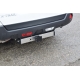 Фаркоп с нержавеющей накладкой для Nissan X-trail T31 2007-2014 съемное крепление шара под американский квадрат