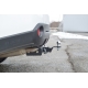 Фаркоп с нержавеющей накладкой для Nissan X-trail T31 2007-2014 съемное крепление шара под американский квадрат