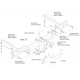 Фаркоп для Opel Astra J седан 2012-2015 крепление шара на двух болтах