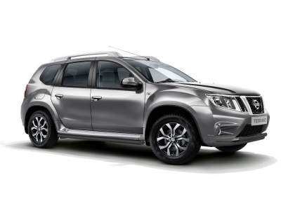 Защита порогов вогнутая d=63 мм ШАГРЕНЬ (ППК) для Renault Duster 2012-2020, Nissan Terrano 2014-2022