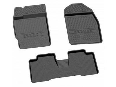 Коврики салона Rezkon резиновые 4 штуки для Toyota Corolla E140/150 2006-2013