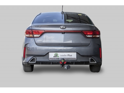 Фаркоп для Kia Rio IV рестайл (FB) седан 2020-2022, Solaris KRS 2024-н.в. с условно-съемным креплением шара (на 2 болтах)
