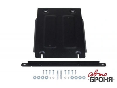 Защита КПП + комплект крепежа, АвтоБРОНЯ, Сталь для Sollers Atlant 2022-, V - 1.9D, 2.7D