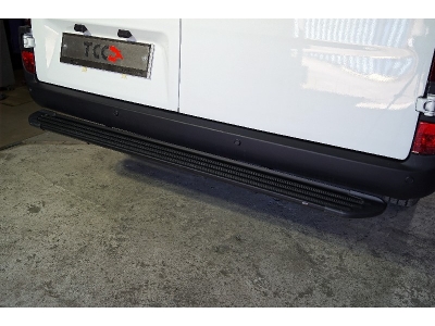Задняя подножка алюминиевая ''Slim line Black'' 1720 мм ТСС для Sollers Atlant 2023 – н.в.