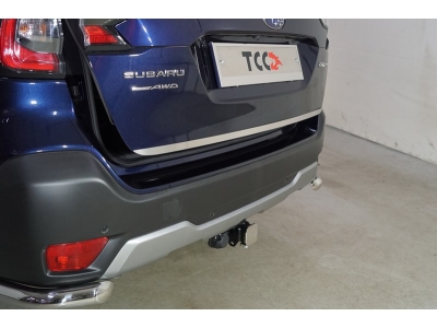 Накладка на заднюю дверь (лист шлифованный) ТСС для Subaru Outback VI Рестайлинг 2022 – н.в.