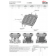 Защита КПП+ комплект крепежа, АвтоБРОНЯ, Сталь для Tank 300,  V-2.0, АКПП, полный, 2023-н.в.; Tank 500, V-3.0, АКПП, 4WD, 2023-н.в.