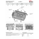 Защита радиатора + комплект метизов, АвтоБРОНЯ, Сталь для Tank 300,  V-2.0, АКПП, полный, 2023-н.в.;Tank 500, V-3.0, V-2.0, АКПП, 4WD, 2023-н.в.