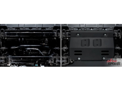 Защита радиатора + комплект метизов, АвтоБРОНЯ, Сталь для Tank 300,  V-2.0, АКПП, полный, 2023-н.в.;Tank 500, V-3.0, V-2.0, АКПП, 4WD, 2023-н.в.