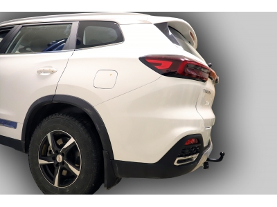 Фаркоп для Xcite X-Cross 8 2024-н.в., Chery Tiggo 8 2019-2024, Chery Tiggo 8 Pro 2021-2024, Chery Tiggo 8 Pro Max 2022-2024, Tenet T8 2025-н.в. без выреза бампера. Тип шара: А. Нагрузки: 1200/75 кг (без электрики в комплекте)