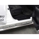 Пороги с листом d-60 для Toyota Fortuner 2020-н.в.