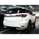 Защита заднего бампера "уголки" одинарные d-76 для Toyota Fortuner 2020-н.в.