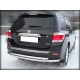 Защита заднего бампера радиусная двойная d-60+53 для Toyota Highlander 2010-2013