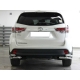 Защита заднего бампера "уголки" двойные d-60+53 для Toyota Highlander 2017-2019