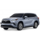 Порог-площадка "Black" F180ALB + комплект крепежа для Toyota Highlander 2020-н.в.