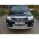 Защита передняя двойная 76-75 мм ТСС для Toyota Hilux 2011-2015